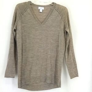 KENAR 100% Extrafine Merino Wool V-neck Sweater